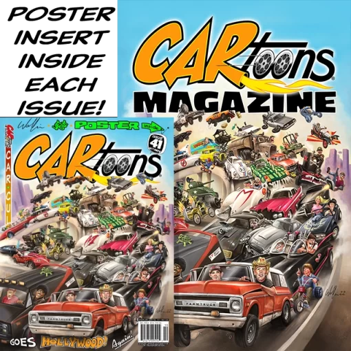 CARtoons Issue #41 about everything TV and famous Movie Car related. Goes Hollywood Again!
