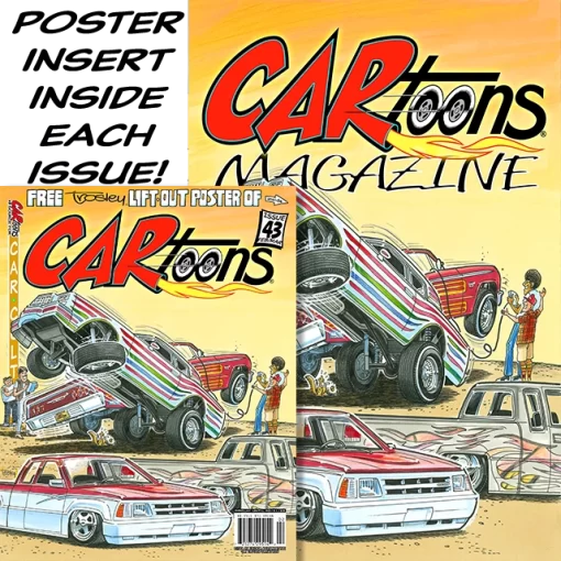 CARtoons Issue #43 about all Lowriders & Mini Trucks related.