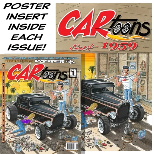 CARtoons Poster Edition Issue #1 about everything Hot Rod related.