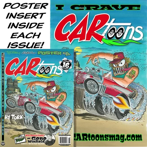 CARtoons Issue #16 about all types of Car Culture related. Gene Winfield Steve McQueen