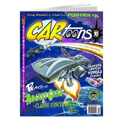CARtoons Issue #10 about everything Rocket Cars and Classic Concepts related.
