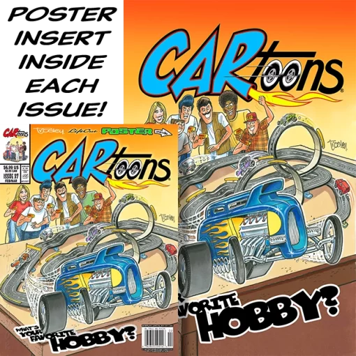 CARtoons Issue #37 about all Hobbies related. Slot Cars Die-cast Remote Control Model Kits Go Karts