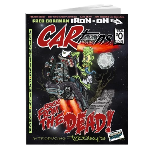 CARtoons Iron-on Edition Trial Issue #0 about Monsters and Ghouls relating to cars.