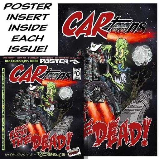 CARtoons Poster Edition Trial Issue #0 about Monsters and Ghouls relating to cars.