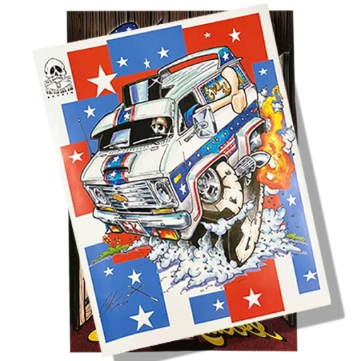 Thomas Estrada Evel Knievel Poster (unstapled) - Image 2